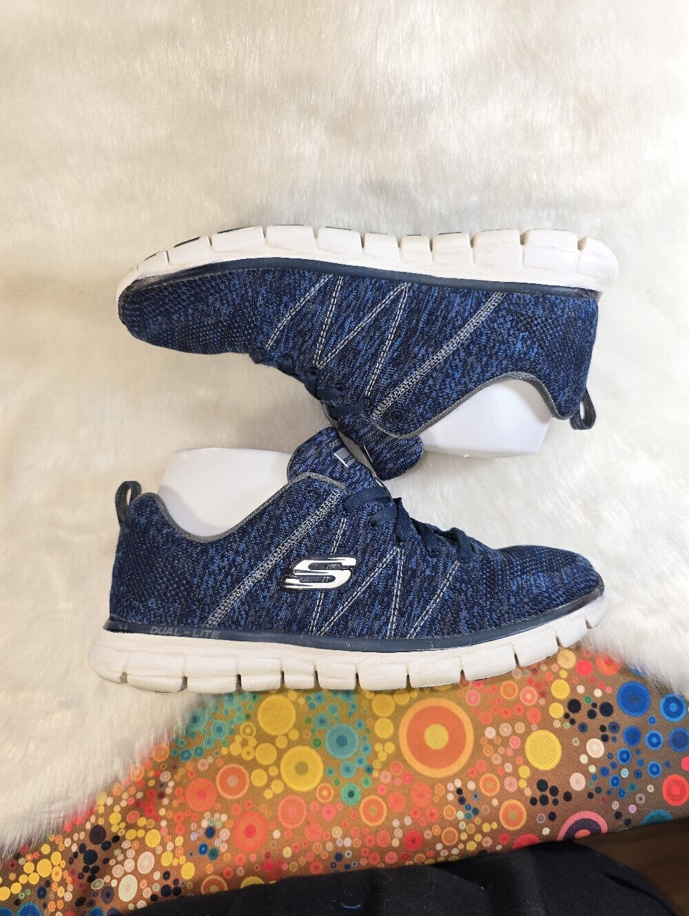 Skechers Breathe Easy from the Relaxed Fit line, Men's Lace-up Navy Sneakers